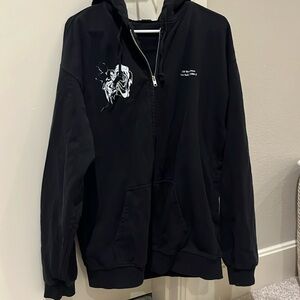 Oversized American eagle zip up